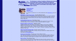 Desktop Screenshot of marinas-boats-snowmobiles.muskoka-ontario.com