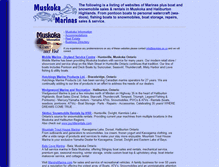 Tablet Screenshot of marinas-boats-snowmobiles.muskoka-ontario.com